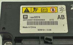 Chevrolet Cruze Turvatyynyn ohjainlaite/moduuli 13589374