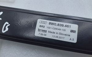 Audi A4 S4 B9 Takaikkunan nostomekanismi ilman moottoria 8W0839461