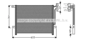 BMW 3 E46 A/C cooling radiator (condenser) 64538377614