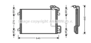 Renault Scenic I Jäähdyttimen lauhdutin (A/C) 7700434383