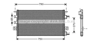 Chrysler Voyager Radiatore di raffreddamento A/C (condensatore) K05016793AC