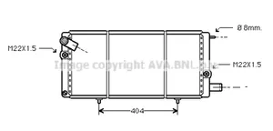 Peugeot 205 Radiateur de refroidissement 1300H6