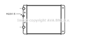 Seat Arosa Radiateur de refroidissement 6N0121253K