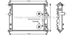 Mercedes-Benz ML AMG W164 Coolant radiator 1645001103