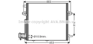 Mercedes-Benz ML AMG W164 Jäähdyttimen lauhdutin (A/C) 2515000054