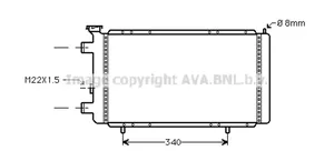 Renault Trafic I Radiateur de refroidissement 7701396218