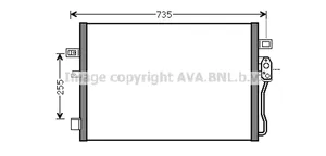 Dodge Journey A/C cooling radiator (condenser) 68038239AA