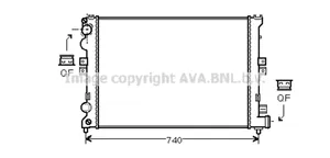 Lancia Zeta Jäähdyttimen lauhdutin 1473910080