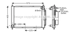 Renault Twingo II Jäähdyttimen lauhdutin (A/C) 8200369308