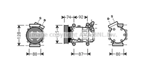 Renault Grand Modus Ilmastointilaitteen kompressorin pumppu (A/C) 8200819568