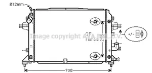 Opel Zafira B Radiateur de refroidissement 13171432