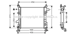 Ford Streetka Radiateur de refroidissement 1671692