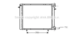 Renault Trafic I Radiateur de refroidissement 7701395098