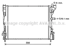 Renault Zoe Radiador del refrigerante 214104950R