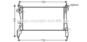 Peugeot Bipper Radiateur de refroidissement 1330T9