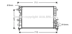 Land Rover Discovery Jäähdyttimen lauhdutin PCC001070