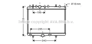 Citroen DS3 Coolant radiator 1330P9