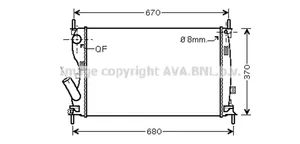 Ford Fiesta Radiateur de refroidissement 1359244