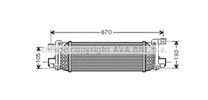 Ford Fiesta Interkūlerio radiatorius 1359245