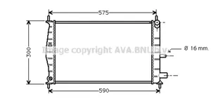 Ford Fiesta Radiatore di raffreddamento 1098808