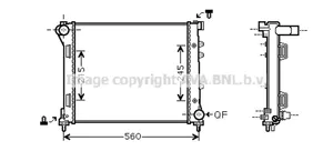 Fiat 500 Radiateur de refroidissement 51935189