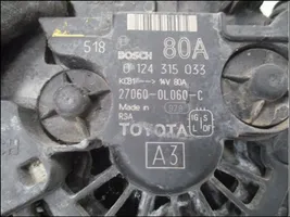 Toyota Hilux (AN10, AN20, AN30) Alternador 124315033