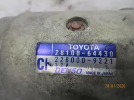 Toyota Corolla Verso E121 Käynnistysmoottori 2810064430