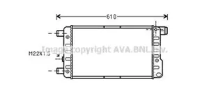 Fiat 500 Cinquecento Radiateur de refroidissement 46783702