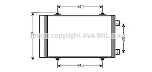 Citroen Jumpy A/C cooling radiator (condenser) 6455HS