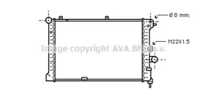 Opel Vectra A Radiador del refrigerante 90353027