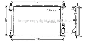 Ford Transit -  Tourneo Connect Dzesēšanas šķidruma radiators 1365996