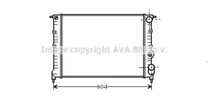 Renault 21 Radiateur de refroidissement 7700795174