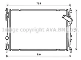 Nissan Qashqai+2 Radiateur de refroidissement 21400BB50A