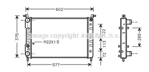 Fiat Palio Radiateur de refroidissement 46750717