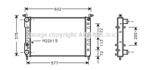 Fiat Palio Jäähdyttimen lauhdutin 46750717