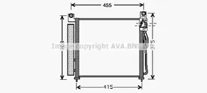 KIA Picanto Radiador de refrigeración del A/C (condensador) 9760607200