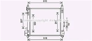 Nissan Micra Radiatore di raffreddamento 214103HD1A