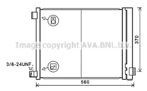 Nissan Micra A/C cooling radiator (condenser) 921001HC3A