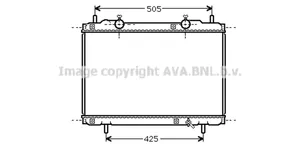 Fiat Multipla Radiateur de refroidissement 46759742