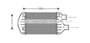 Fiat Multipla Välijäähdyttimen jäähdytin 46440215