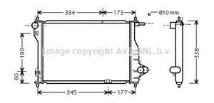 Chevrolet Matiz Coolant radiator 96591475