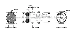 Renault Laguna I Oro kondicionieriaus kompresorius (siurblys) 7700111036