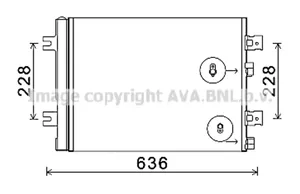 Dacia Logan I A/C cooling radiator (condenser) 921007794R