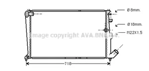 Peugeot 605 Radiateur de refroidissement 1301E5