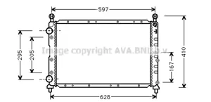 Alfa Romeo 145 - 146 Jäähdyttimen lauhdutin 46556323