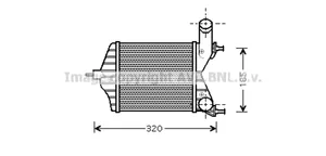 Fiat Idea Interkūlerio radiatorius 46836770