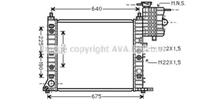 Mercedes-Benz Vito Viano W638 Radiateur de refroidissement A6385012201