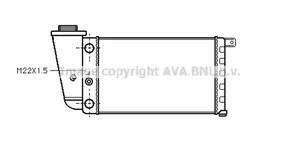 Fiat Panda 141 Radiateur de refroidissement 7711521