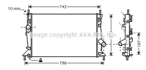 Volvo C30 Radiateur de refroidissement 30741094