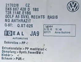 Volkswagen Golf VI Muu vararenkaan verhoilun elementti 